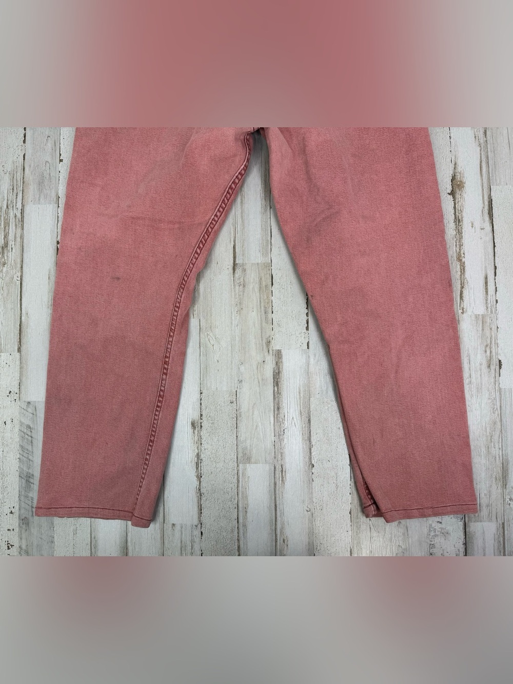 Levis 502 Pants Jeans Men 36x26 Denim Stretch Pink Straight - Picture 11 of 11